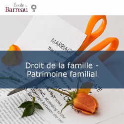 Droit de la famille - Le patrimoine familial